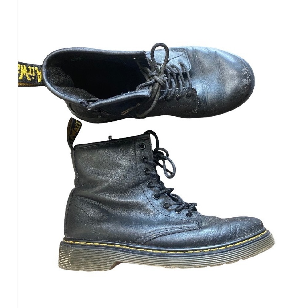Dr. Martens 1460 Junior Leather Lace-Up Boots Size Youth 2